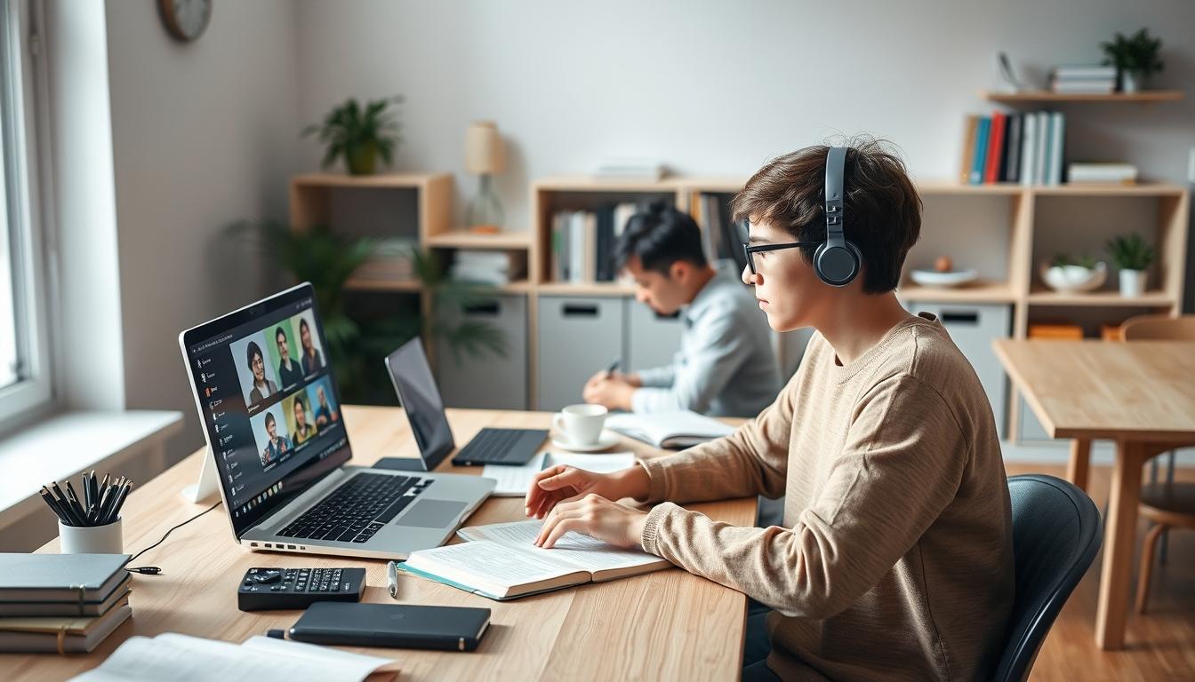 Modern university campus for students